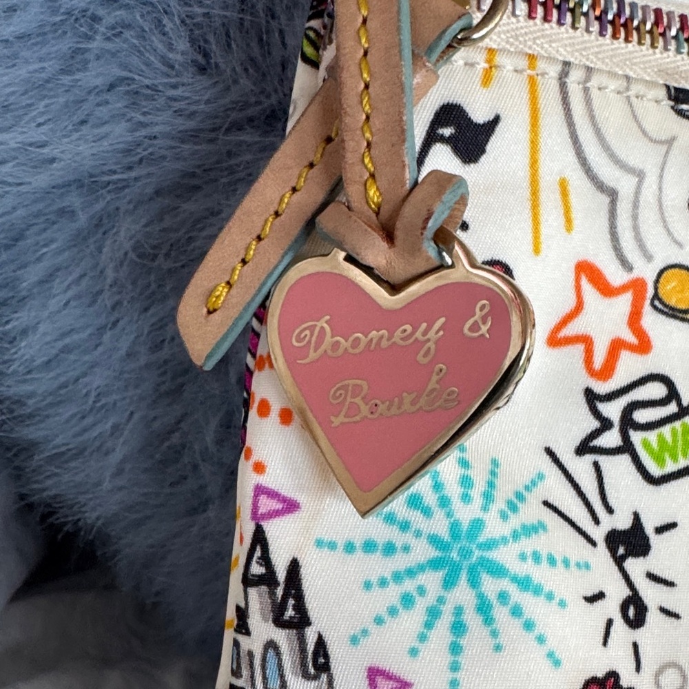 Dooney & Bourke Disney Sketch Print Nylon Crossbody Bag, EUC - Picture 3 of 10